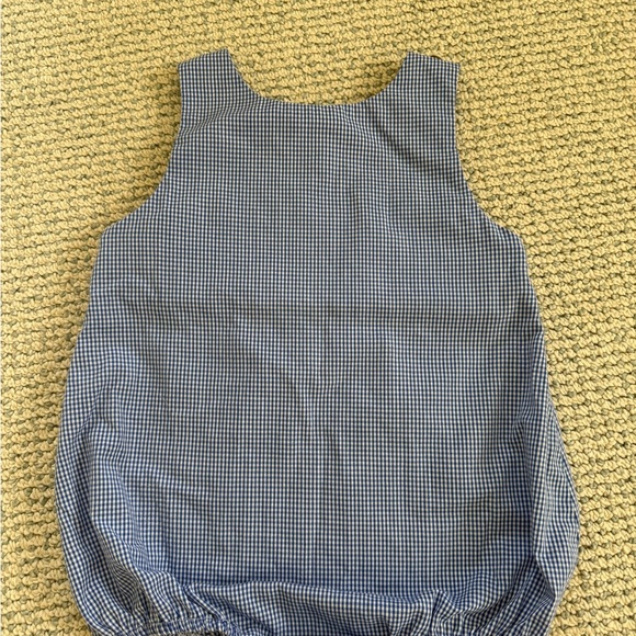 Boys 24 months classic whimsy blue gingham golf cart bubble - Picture 5 of 5